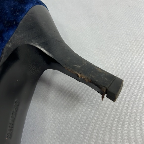 OPENING CEREMONY Women's Sage Velvet Booties, Eclipse Blue - Picture 12 of 12